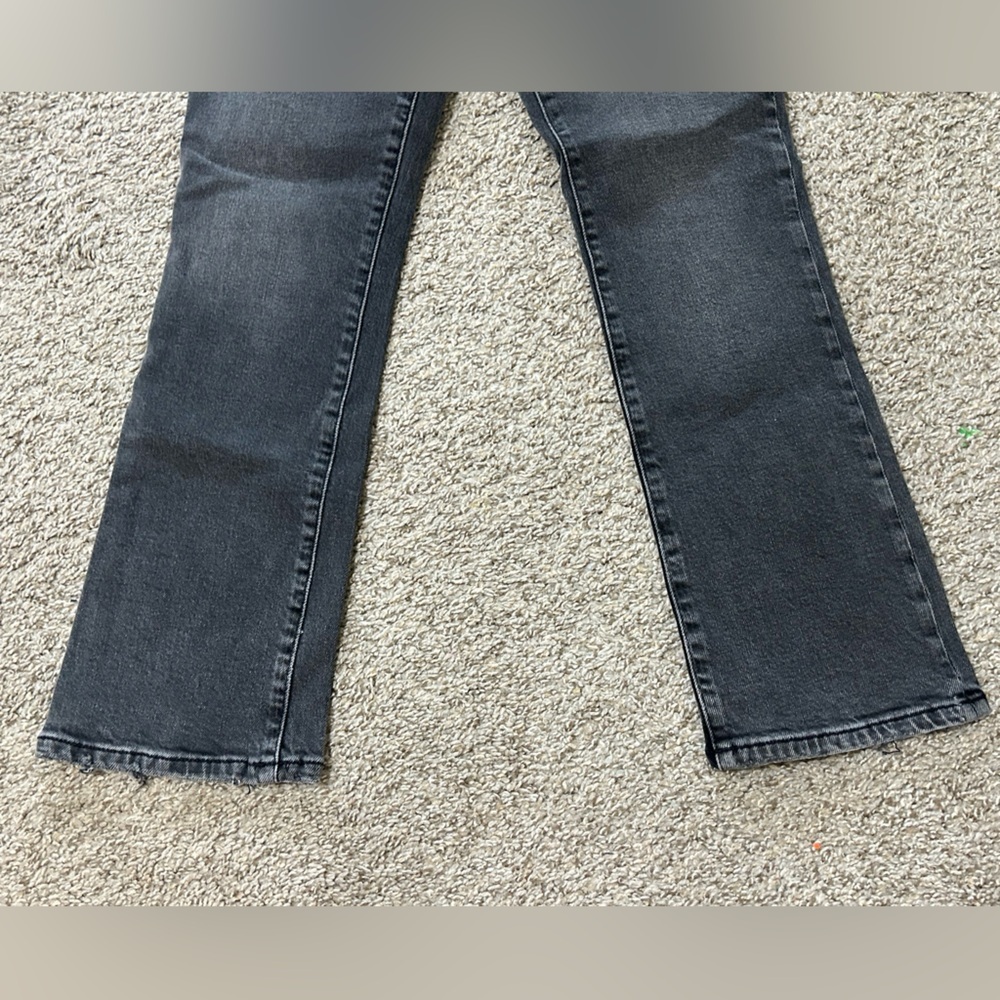 Free People Low Maintenance Mid-Rise Crop Boot Jean Black Size 29 Women's Cotton - Picture 8 of 11
